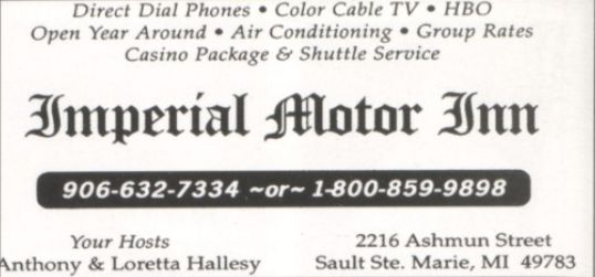 Viking Motel (Imperial Motor Inn) - Vintage Yearbook Ad (newer photo)